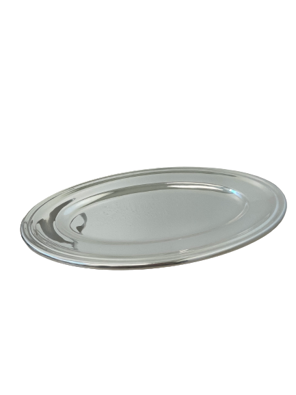 Hôtel Silver 10" Oval Platter with Rolled Rim